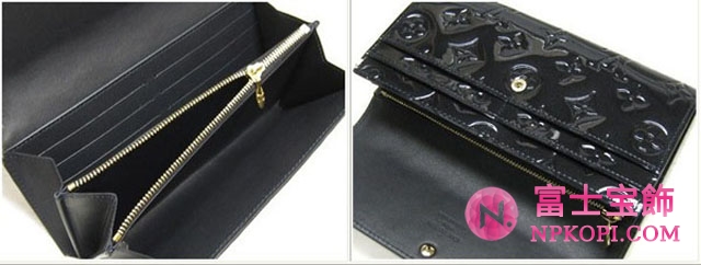 (LOUIS VUITTON)ルイヴィトン コピー財布 ヴェルニ財布 ファスナー付き長札 ポルトフォイユサラM91464